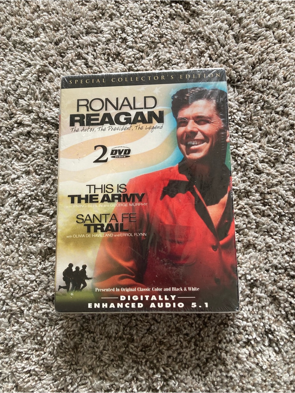 Ronald Reagan Hollywood Classics Santa Fe Trail This is the Army 2 DVD Set New